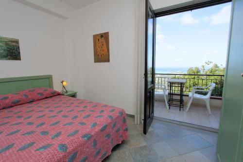 En eller flere senge i et værelse på Residence Galati