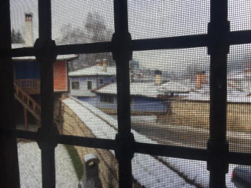 a view of a window with a view of a room at ЧОЛАКОВАТА КЪЩА in Koprivshtitsa