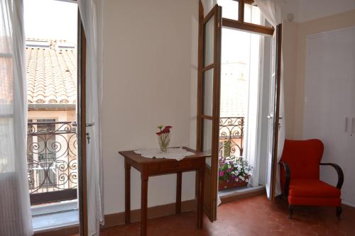 Balkoni atau teres di Maison Chêne Liège