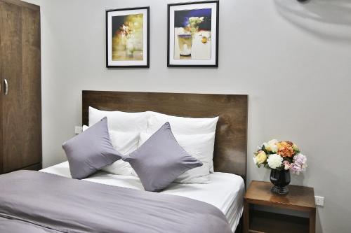 Katil atau katil-katil dalam bilik di V House 6 Serviced Apartment