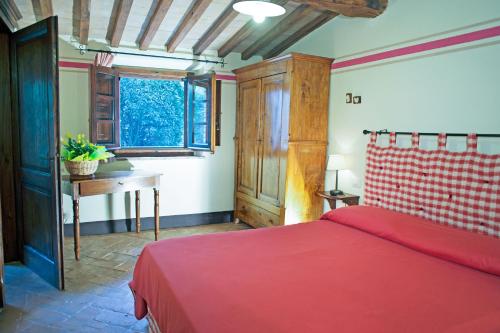 Säng eller sängar i ett rum på Residenza Storica Casale Pozzuolo