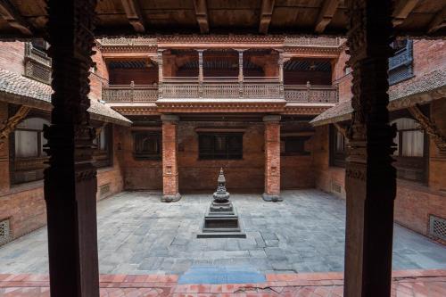 a view from the inside of a building at Kantipur Temple House in Kathmandu