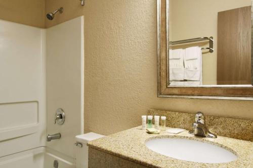 Super 8 by Wyndham Richmond Airport VA tesisinde bir banyo