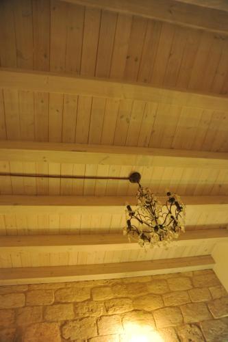 a plant on the ceiling of a building at Aleen Guest House in Nazareth