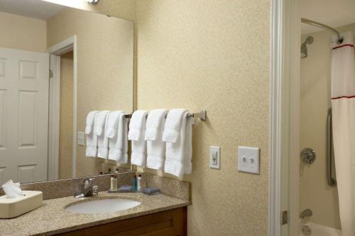 Kylpyhuone majoituspaikassa Affordable Suites of America Grand Rapids