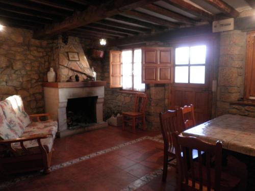 Χώρος καθιστικού στο Casa de Aldea La Ablanera