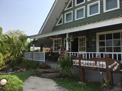a house with a sign that reads the steel end at The Green land (Khok Kruat) in Nakhon Ratchasima