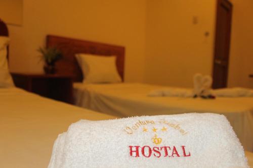 Hostal Ventura Isabelにあるベッド