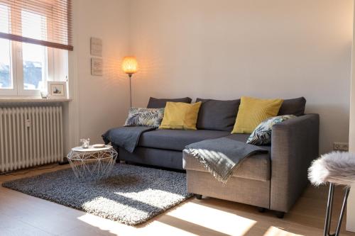 Ein Sitzbereich in der Unterkunft Loft Apartment Limburg