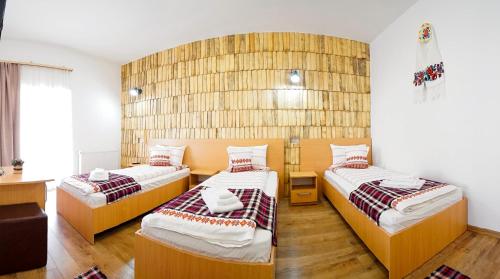 Postel nebo postele na pokoji v ubytování Casa Ralucăi