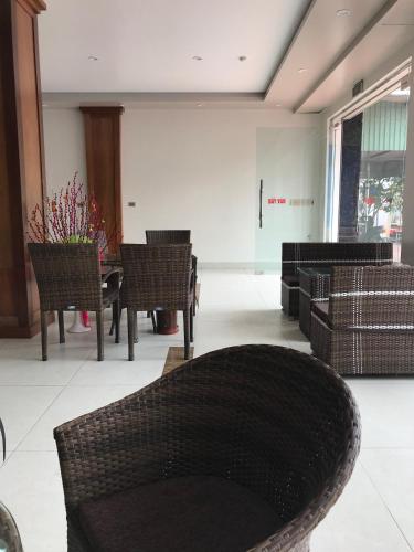 Posezení v ubytování Vu Gia Khanh Apartment