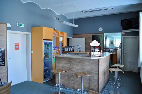 Apartmán Krásná Lípa č. 1にあるキッチンまたは簡易キッチン