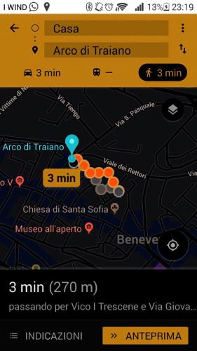 a screenshot of a cell phone screen with a gun at Casa Traiano in Benevento