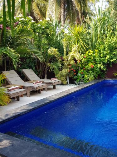 Bazén v ubytování Senang Villa Gili Air nebo v jeho okolí