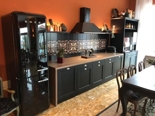Kuchyň nebo kuchyňský kout v ubytování Art Hotel Ventaglio