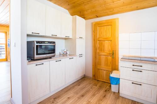 Dapur atau dapur kecil di Sojka Resort