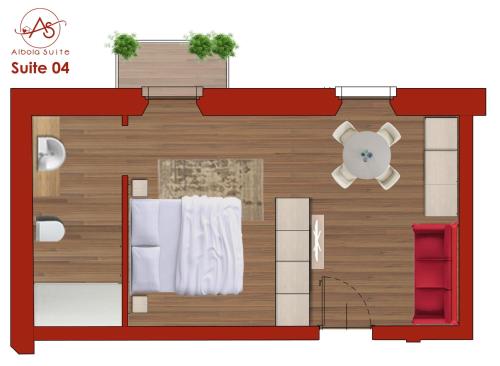 The floor plan of Albola Suite Holiday Apartments