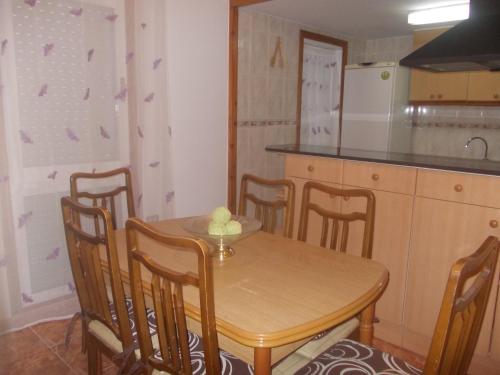 Dapur atau dapur kecil di Apartamento en Sant Carlos de la Ràpita