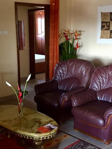 Χώρος καθιστικού στο Bolo Residence Douala