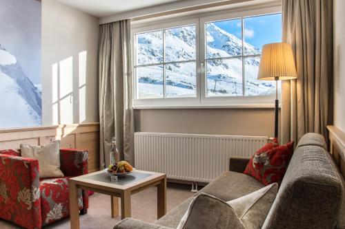 Un lugar para sentarse en Hotel das Seekarhaus