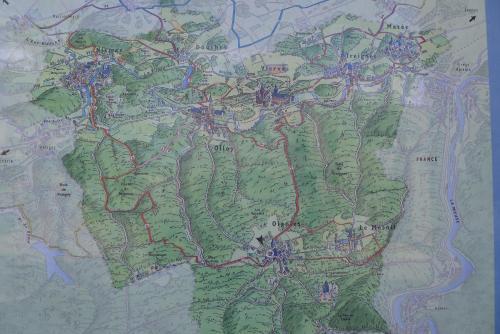 a drawing of a map of a park at Beautiful and Spacious Contemporary house in Oignies-en-Thierache