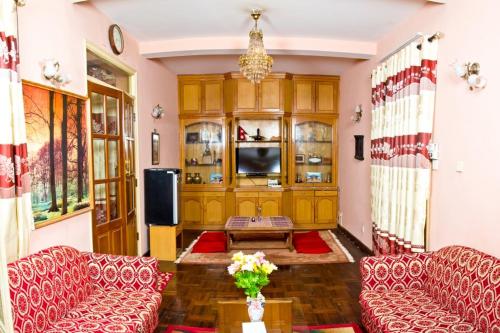 TV a/nebo společenská místnost v ubytování Swagat homestay
