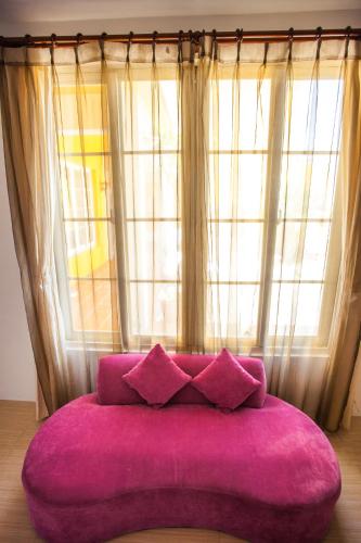 Ένα ή περισσότερα κρεβάτια σε δωμάτιο στο Summer Ya B&B