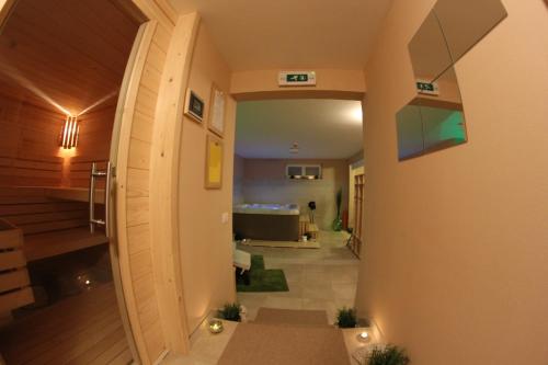 a hallway of a house with a living room at Villa Badi in Umag
