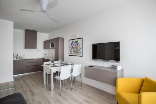 Kuchyň nebo kuchyňský kout v ubytování Residence Toblini