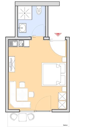 Appartement Vorreiterの見取り図または間取り図