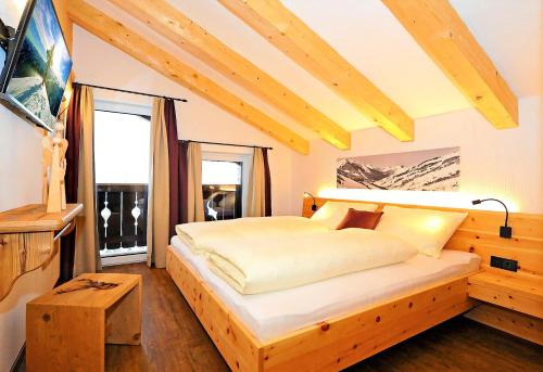 Katil atau katil-katil dalam bilik di Appartement Berghof