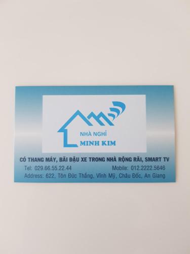 a label for a house with a roof at Minh Kim Guesthouse in Ấp Phó