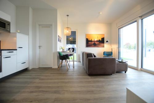 Kuchyň nebo kuchyňský kout v ubytování Luxstay Werder