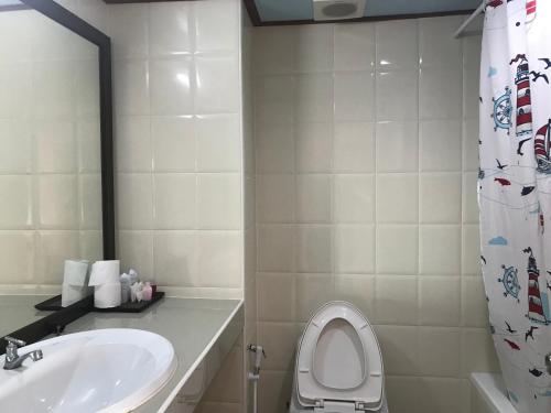 Koupelna v ubytování Toh Buk Seng Ayutthaya Hotel