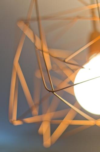 a close up of a metal object with a light at Barokowy Zakątek in Świdnica