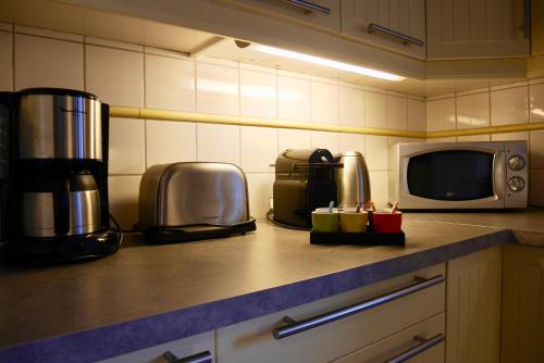 Dapur atau dapur kecil di Gîte Grand'Rue "Climatisé"
