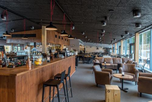 Lounge nebo bar v ubytování Bergshotellet