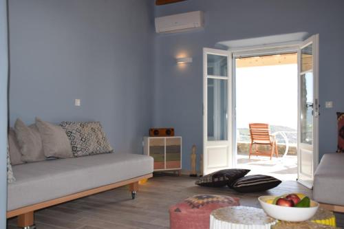 Posezení v ubytování Andromeda Mykonos Villas & Suites
