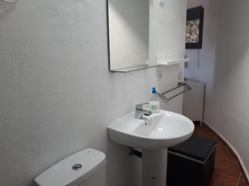 Koupelna v ubytování Loft La Tahonilla