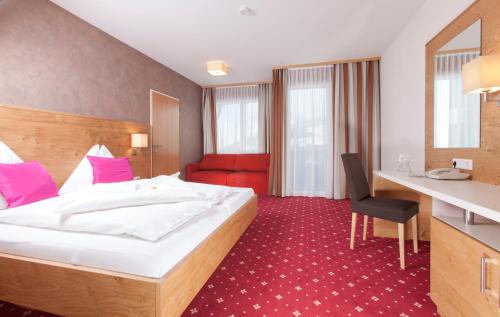 Postel nebo postele na pokoji v ubytování Haus Central