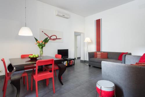 Χώρος καθιστικού στο Residenza Termini