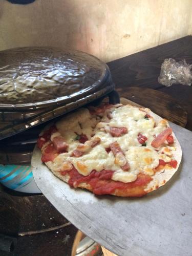 Comida en la casa de huéspedes o alrededores