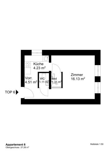 Pelan lantai bagi Triangle Apartments