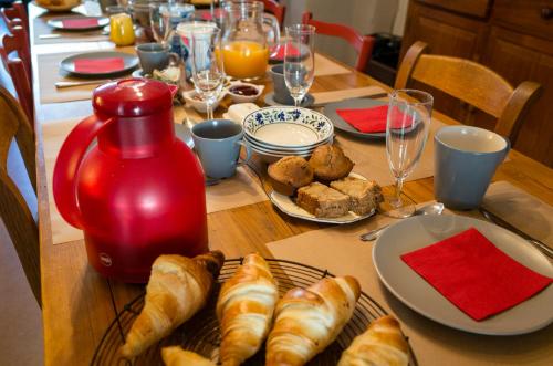 Možnosti snídaně pro hosty v ubytování W'allons nous dormir