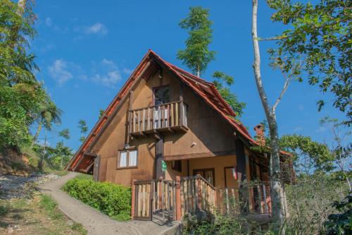 Das Gebäude in dem sich die Lodge befindet