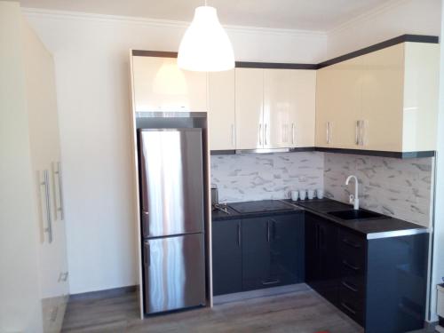 Kuchyň nebo kuchyňský kout v ubytování Delfin Apartments