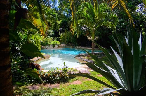 Bazén v ubytování Hacienda Xcaret nebo v jeho okolí
