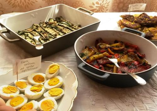 ファームステイの敷地内または近くでの食事または食べ物