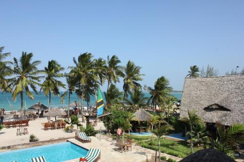 an aerial view of the resort and the beach at Villa Dahl Beach Resort in Dar es Salaam