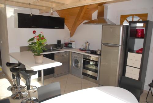 Dapur atau dapur kecil di Chalet de Montagne Villard de Lans